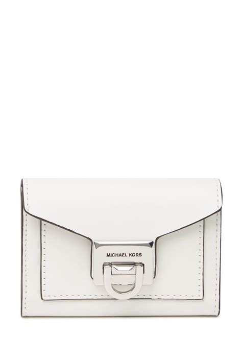 michael kors wallet men white|Michael Kors optic white wallet.